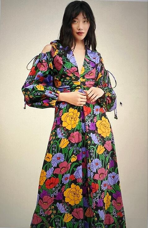 FARM Rio Dresses & Skirts - FARM Rio Black Bucolic Garden Maxi Dress NWOT XS (B20408)